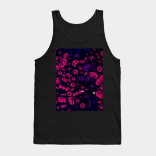 Halloween Pattern Art Design Tank Top